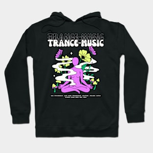 TRANCE  - Music Meditation (violet/lime) Hoodie